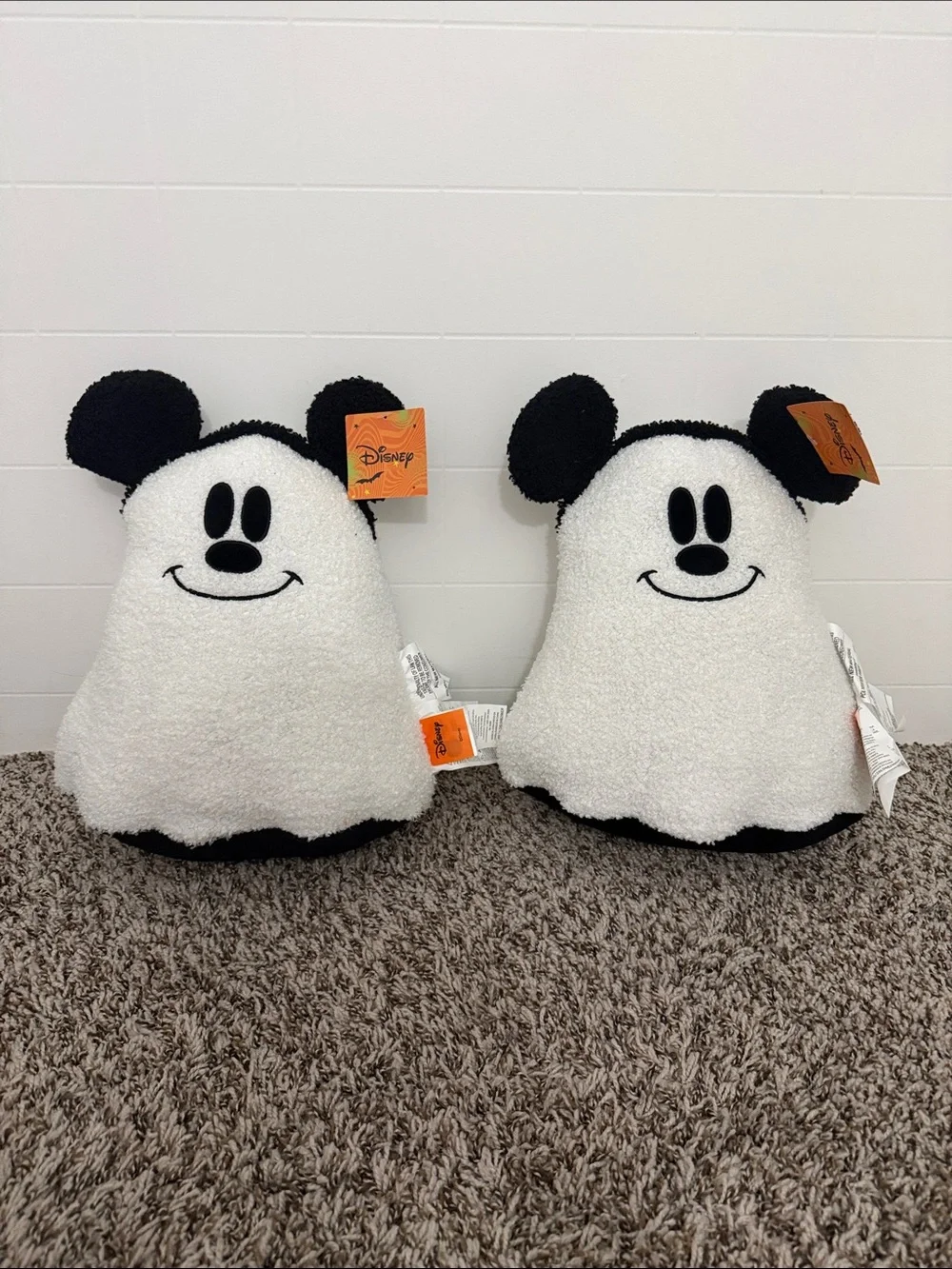 New VIRAL Aldi x Disney Halloween Pillow Mickey Ghost set of 2 IN HAND